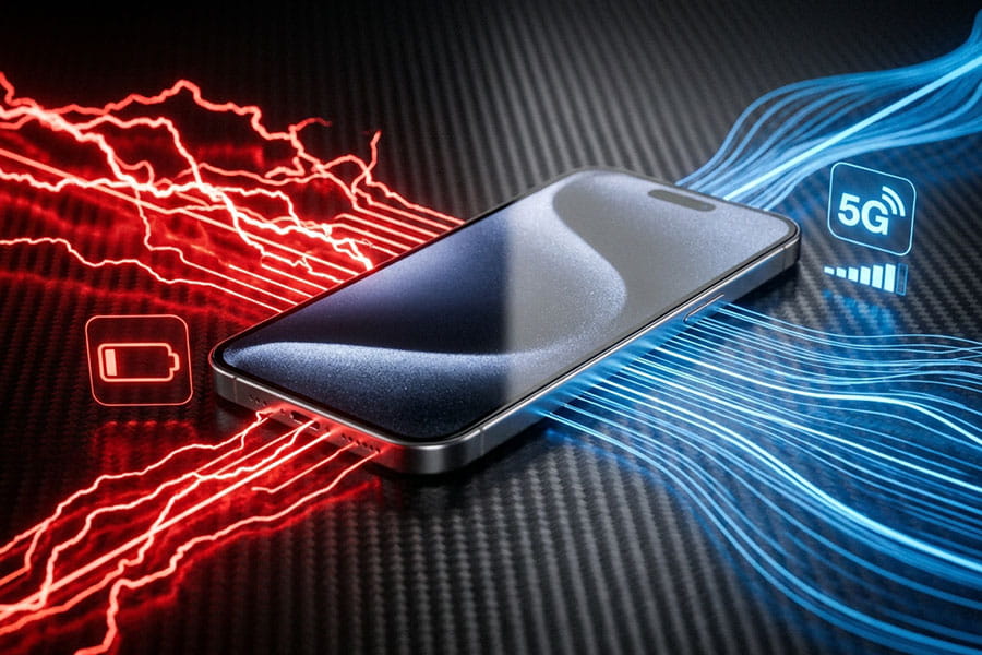 تاثیر 5G بر باتری